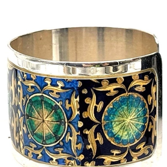 Brighton Jewelry - Brighton 💙 Mosaic Enamel Wide Cuff Bracelet - Retired